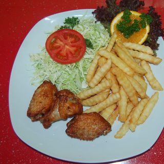 Meniu cu aripioare de pui - 450g