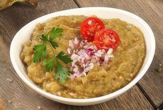 Salată de vinete cu pită grecească