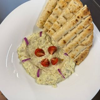 Salată de vinete cu pită grecească
