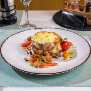 Confit de ceafa de porc graten