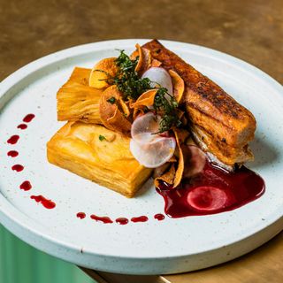 Piept de porc caramelizat