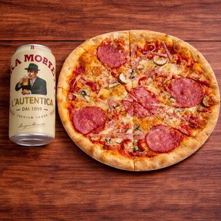 PIZZA CASEI + BIRRA MORETTI 0.5
