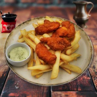 FILE DE PUI CROCANT (CRISPY) CU CARTOFI PRĂJIȚI ȘI SOS WERK