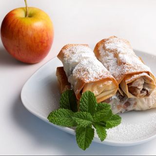 Mini strudele cu mere - produs de post
