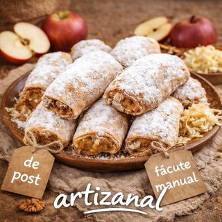 Mini strudele cu mere - produs de post