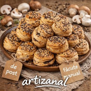 Mini pateuri cu ciuperci - produs de post