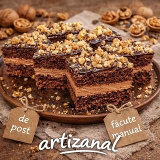 Mini prajituri de post cu miez de nuca