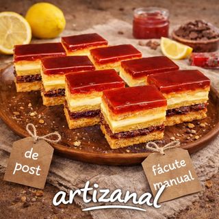 Mini prajituri de post cu foi de tomate & gem