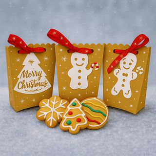 Punguță „Winter Edition” – Turtă Dulce Artizanală cu Miere (3 buc)