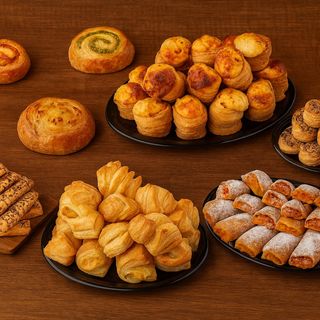 Platou personalizat cu mini patiserie - alege și combină după preferințe