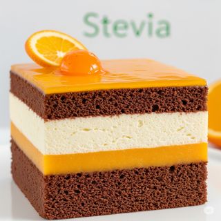 Prajitura Orange fără zahăr – îndulcită cu Stevia