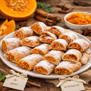 Mini strudele cu dovleac - produs de post