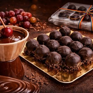 Struguri glasati în ciocolată - Specialitate bombonerie Casandra (500 gr.)