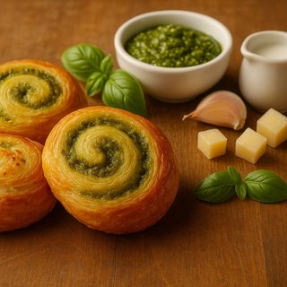Mini melci cu pesto & parmezan