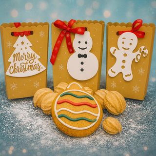 Punguță „Winter Edition” – Turtă Dulce & Nuci Tradiționale cu Ciocolată și Gem