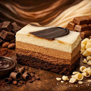 Prăjitura Trio Chocolate – trei straturi de pură plăcere