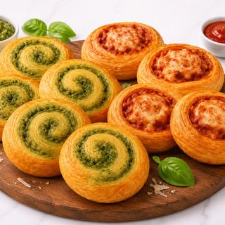Platou Mini Melci Asortați – Pesto & Parmezan și Pizza