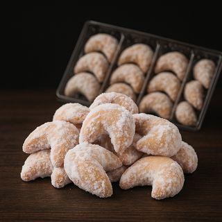 Cutie Cadou Cornulețe cu Nucă - 36 Bucăți