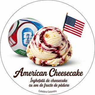 Înghețată artizanală Cheesecake Striker – Gustul USA