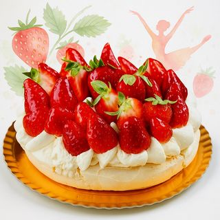 Tort Pavlova cu Mousse de Ciocolată Albă & Filling de Căpșune