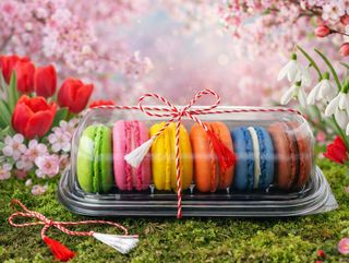 Mărțișorul – vestitorul primăverii, dăruit într-o formă dulce, transparentă și elegantă – 6 buc. (arome mix)