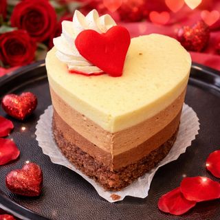 Prăjitura Inimioară Trio Mousse de Ciocolată