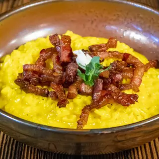 Risotto cu guanciale și șofran