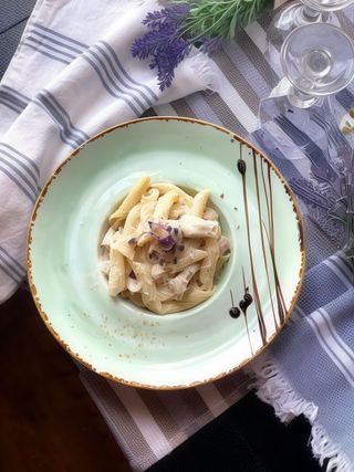 Spaghette carbonara si doza pepsi