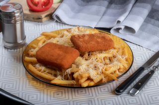 Rántottsajt menü/Meniu cașcaval pane