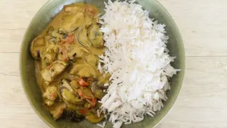 Shiitake curry cu orez brun - vegan - 350 g
