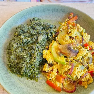 Omletă cu tofu si spanac- vegan / fără gluten / caserolă bio / 400 g