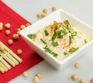 Humus tahini, vegan, fără gluten
