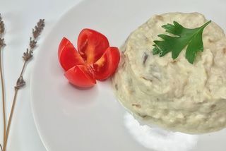 Salată de vinete cu caju, vegană, fără gluten