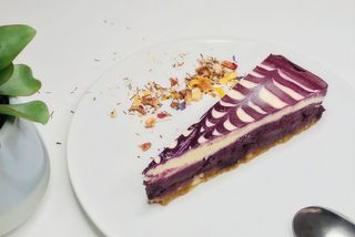 Cheesecake cu afine - raw / fără gluten