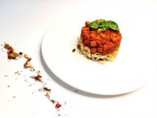 Năut Masala cu orez brun şi seminţe (opţional picant) - vegan