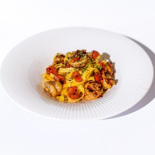 Tagliatelle cu creveți