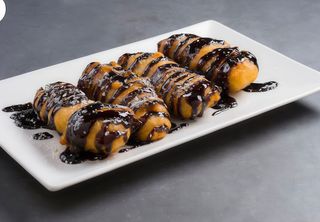 CHUOI CHIEN - Banană prăjită cu ciocolată