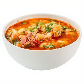 Ciorba de fasole cu afumatura