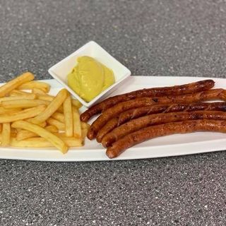 Meniu cârnați semiafumați la grătar