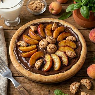 Pizza Cu Ciocolată Pesche E Amaretti