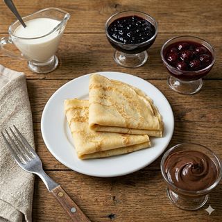 Clătite cu Dulceață de Afine