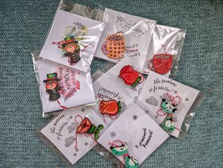 Martisoare lemn pictat