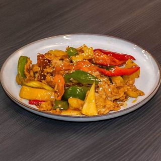 Porc cu lemon grass si ardei iute-Thịt xào sả ớt