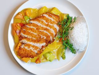 Pui Tempura cu curry