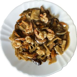 62.Creveti cu bambus si ciuperci