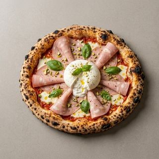 Pizza mortadella si Buratta