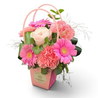 Punguta cu flori roz