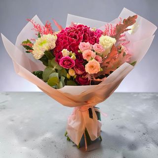 buchet roz de toamna