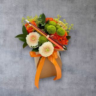 Buchet flori Început de Școală Portocaliu