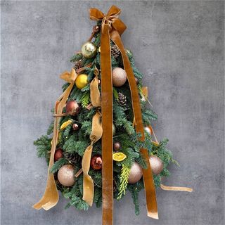 Brad 80cm de Craciun Crem-maro